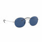 Ray-Ban RB3594-911680 Beat Silver Round Dark Blue Classic Lens Sunglasses 8056597082112