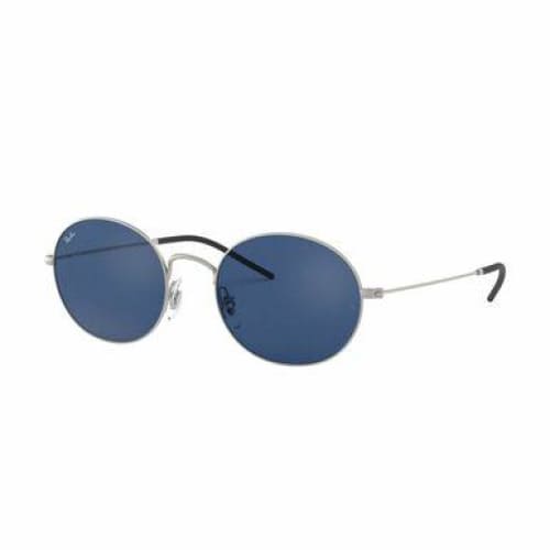 Ray-Ban RB3594-911680 Beat Silver Round Dark Blue Classic 