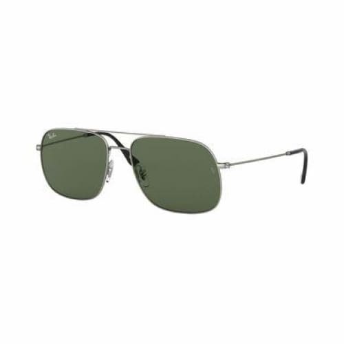 Ray-Ban RB3595-911671 Silver Square Green Classic Lens 