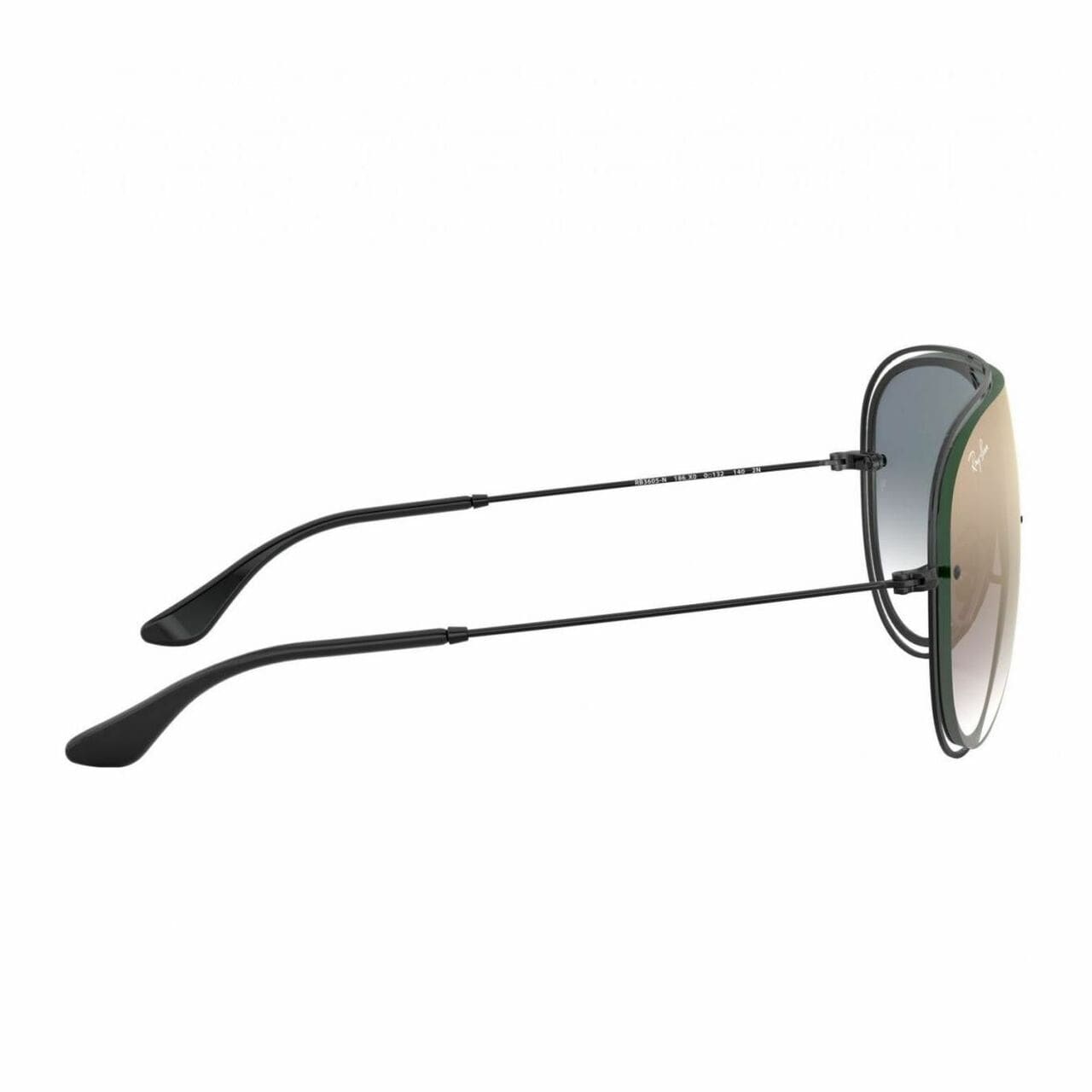 Ray-Ban RB3605N-186/X0 Black Aviator Blue Gradient Mirror Lens Sunglasses 8053672950182