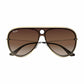 Ray-Ban RB3605N-909613 Gold Silver Aviator Brown Gradient Lens Sunglasses 8053672924862