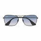 Ray-Ban RB3610-913919 Antique Black Rectangular Blue Gradient Lens Sunglasses 8053672985818