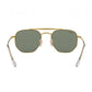Ray-Ban RB3648-001 Marshal Gold Hexagonal Green Classic G-15 Lenses Metal Sunglasses Frames 8053672828047