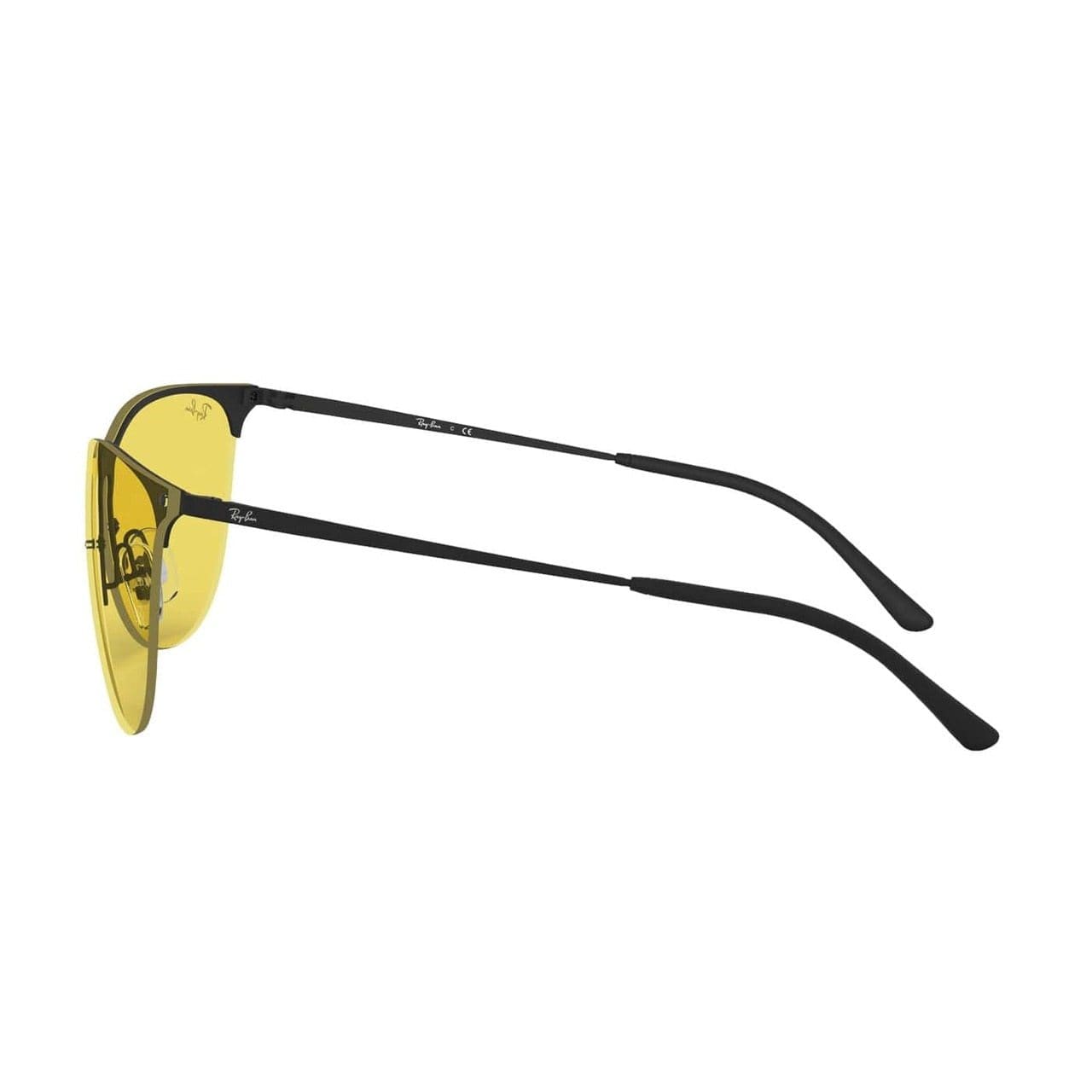 Ray-Ban RB3652-901485 Black Aviator Yellow Classic Lens Metal Sunglasses 8056597070027