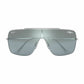 Ray-Ban RB3697-003/Y0 Wings II Silver Square Light Blue Silver Gradient Mirror Lens Sunglasses 8056597087117