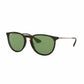 Ray-Ban RB4171F-6393/2 Erika Color Mix Tortoise Bronze Aviator Green Classic Lens Sunglasses 8053672985382