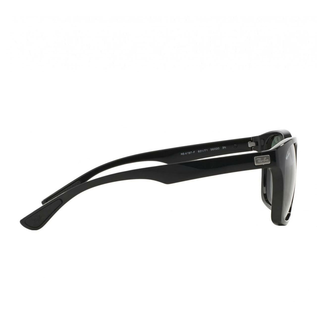 Ray-Ban RB4197F 601/71 Green Classic Lenses Black Square Sunglasses Frames 8053672170818