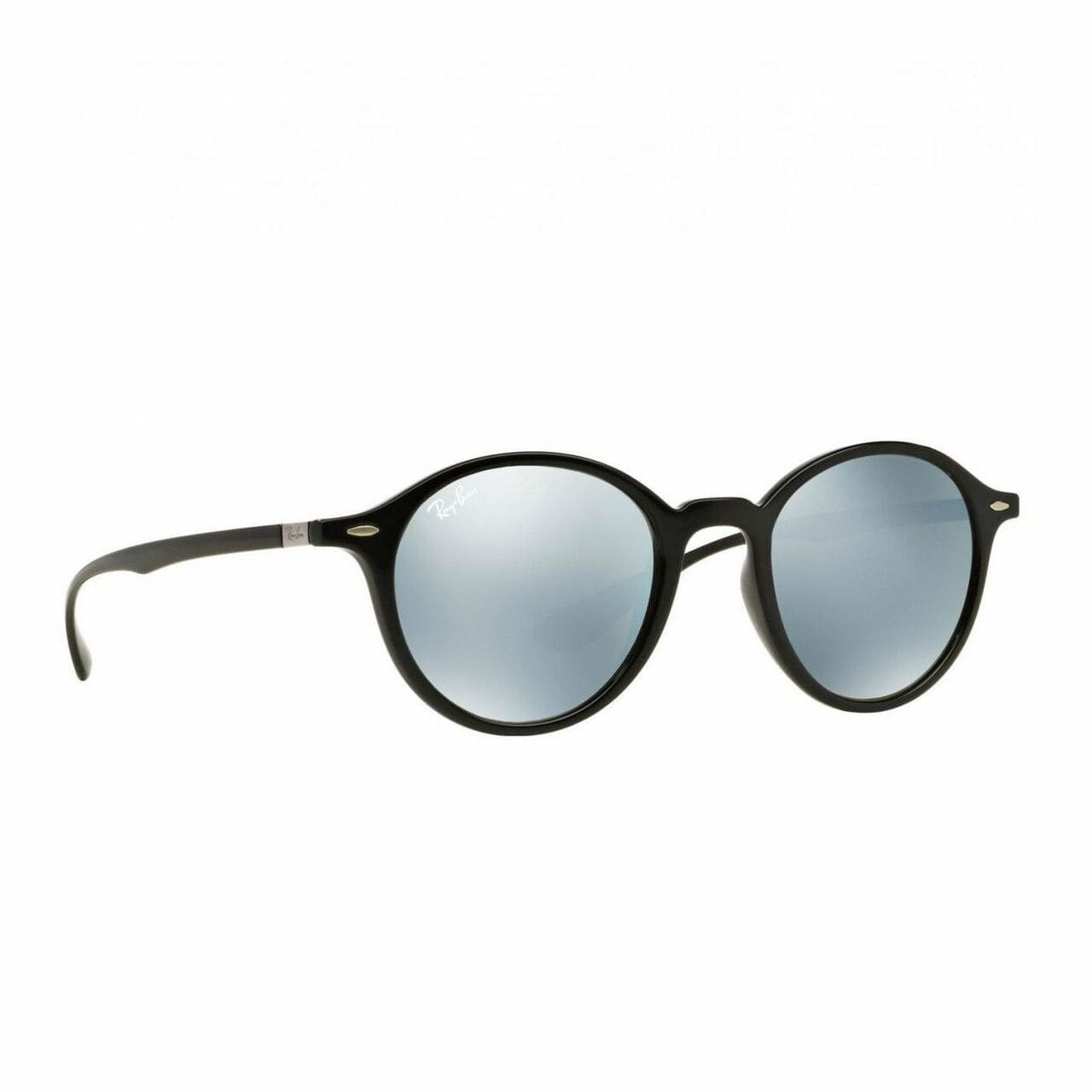 Ray-Ban RB4237-601/30 Black Round Liteforce Silver Flash Lens Sunglasses 8053672498141