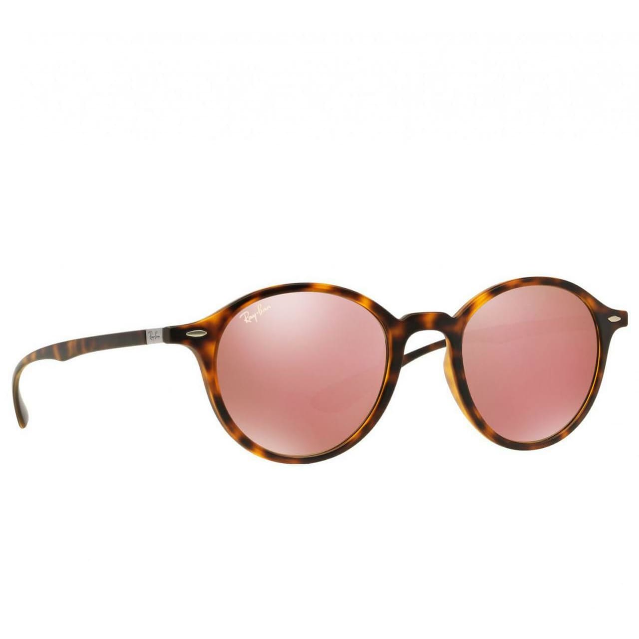 Ray-Ban RB4237-894/Z2 Round Liteforce Copper Flash Lenses with Tortoise Sunglasses Frames 8053672514643