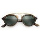 Ray-Ban Gatsby II RB4257 710/71 Sunglasses Double Bridge Tortoise Frame and Green Mirror Round Lens  8053672615814