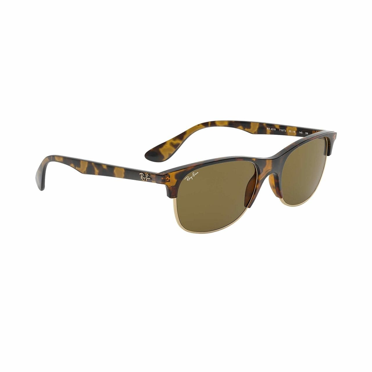 Ray-Ban RB4319-710/73 Tortoise Square Brown Lens Unisex 