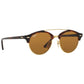 Ray-Ban RB4346-990/33 Clubround Double Bridge Tortoise Round Brown Classic B-15 Lens Sunglasses 8053672650297
