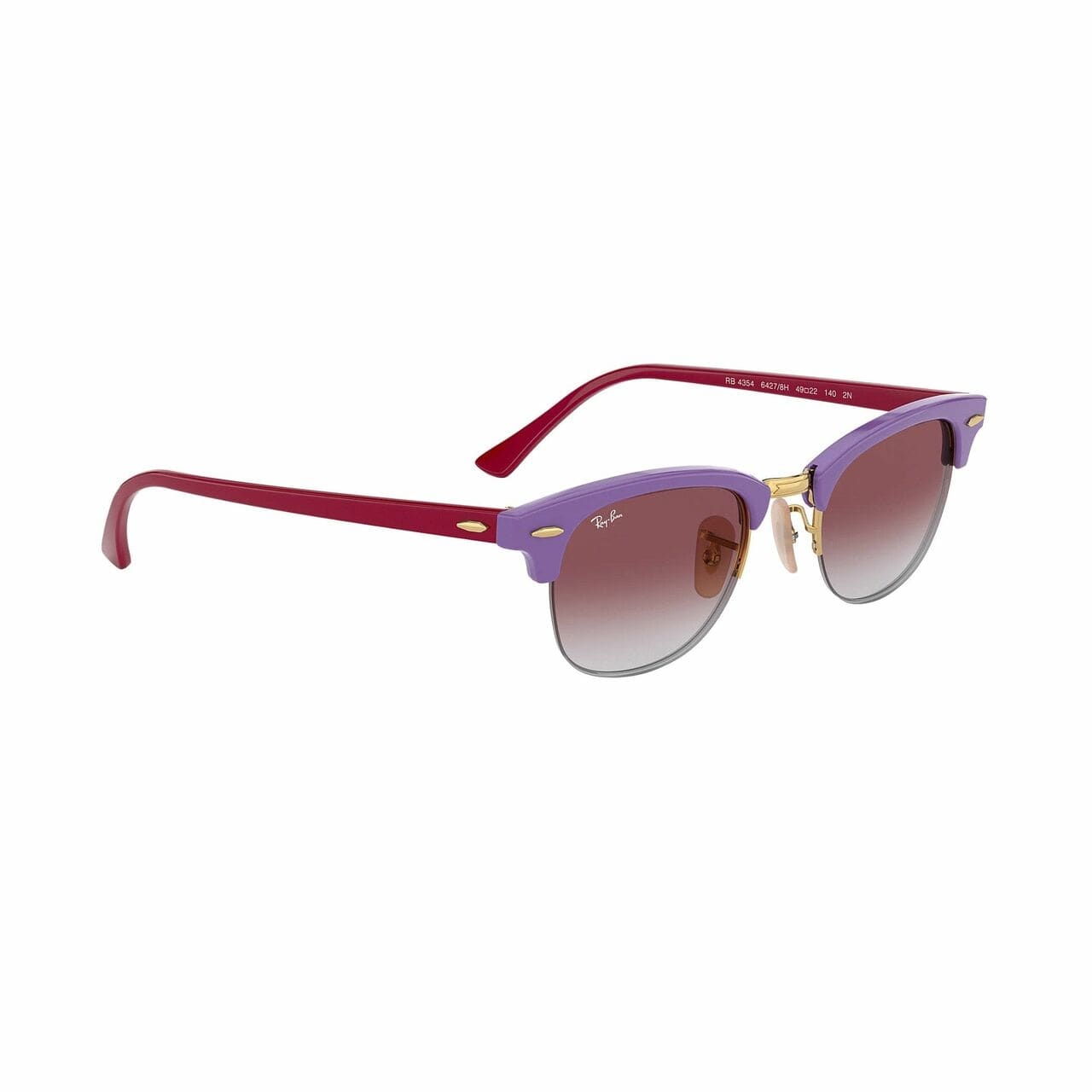Ray-Ban RB4354-64278H Light Violet Square Pink Gradient Lens Unisex Sunglasses 8056597054843