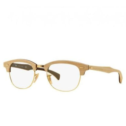 Ray-Ban RB5154M 5558 Clubmaster Wood Optics Brown Eyeglasses