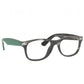 Ray-Ban RB5184-5800 Tortoise Green Square Acetate Eyeglasses 8053672927603