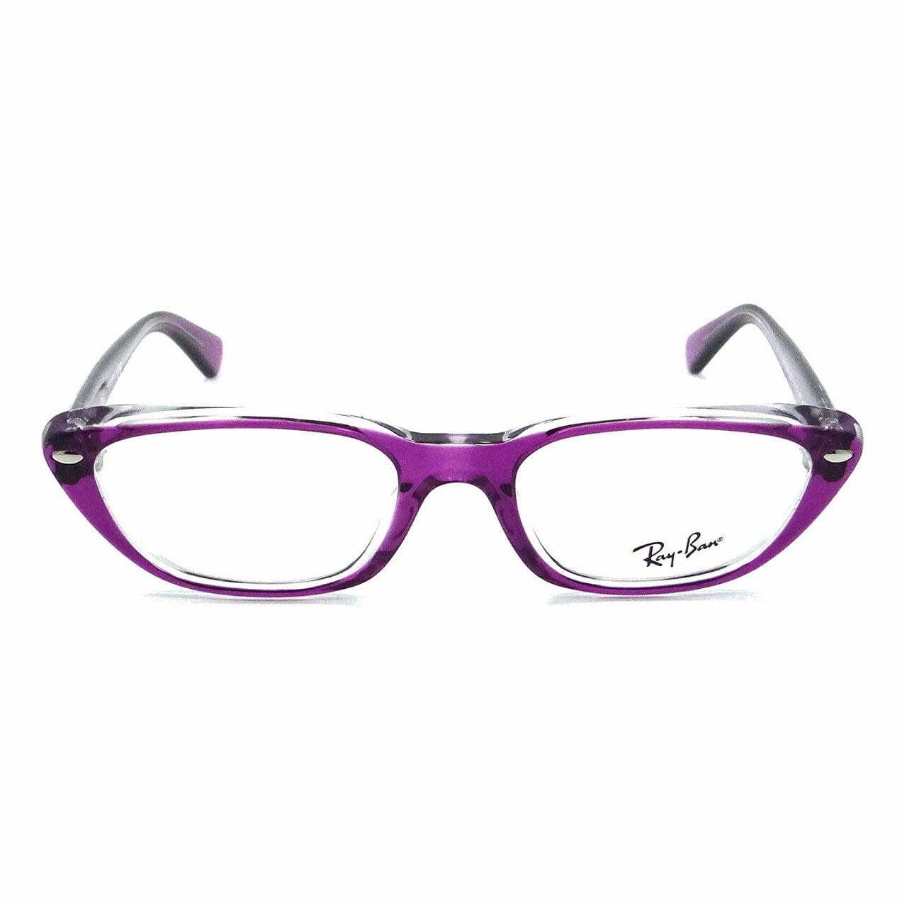 Ray-Ban RB5242-5254 Transparent Violet Cat Eye Women's Plastic Eyeglasses 8053672149463