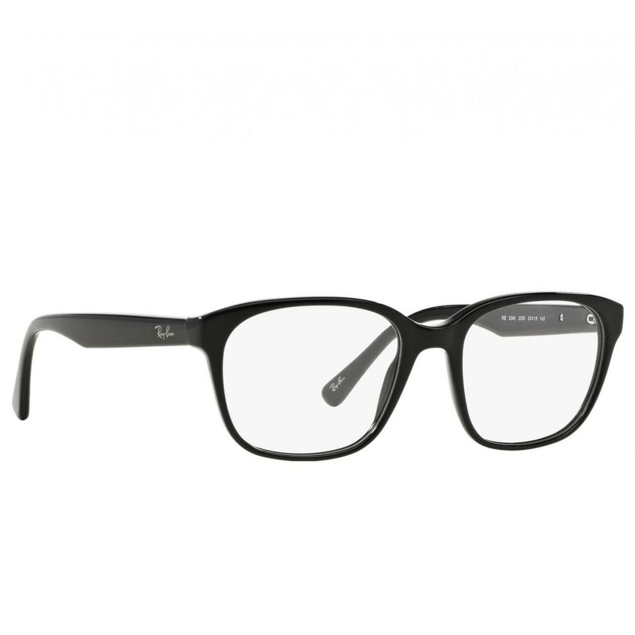 Ray-Ban RB5340-2000 Black Square Unisex Acetate Eyeglasses 8053672476224