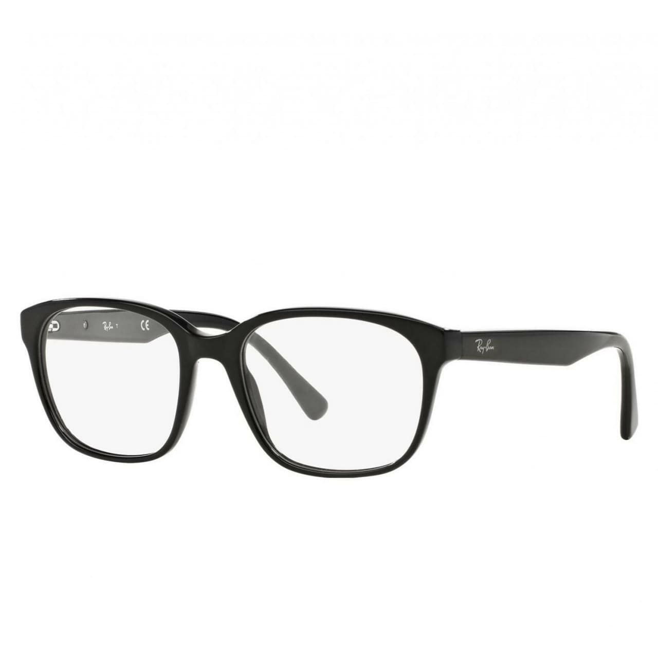 Ray-Ban RB5340-2000 Black Square Unisex Acetate Eyeglasses 8053672476224
