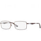 Ray-Ban RB6284-2758 Brown Rectangular Metal Unisex Eyeglasses 8053672228953