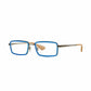 Ray-Ban RB6337-2620 Blue Gunmetal Rectangular Men's Metal Eyeglasses 8053672402230
