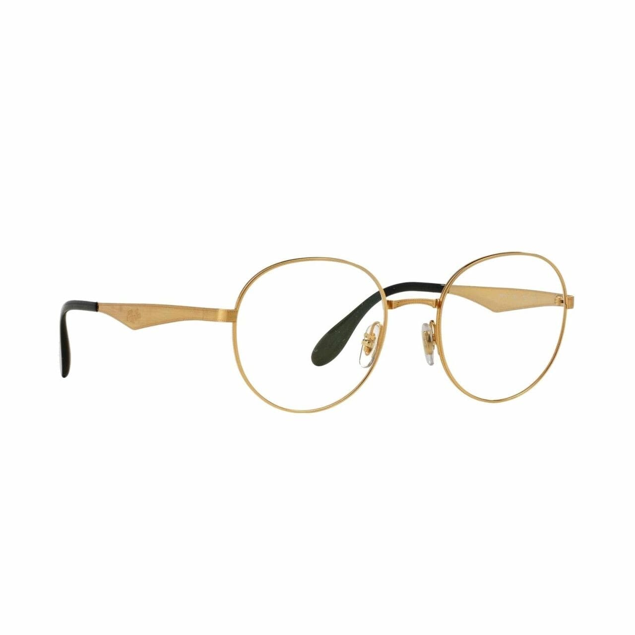 Ray-Ban RB6343-2860 Gold Round Metal Men’s Eyeglasses - 