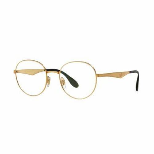 Ray-Ban RB6343-2860 Gold Round Metal Men’s Eyeglasses - 