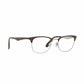 Ray-Ban RB6346-2912 Brown Gunmetal Square Unisex Metal Eyeglasses 8053672686463