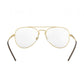 Ray-Ban RB6413 2500 Gold Full Rim Metal Pilot Eyeglasses Frames 8053672862928