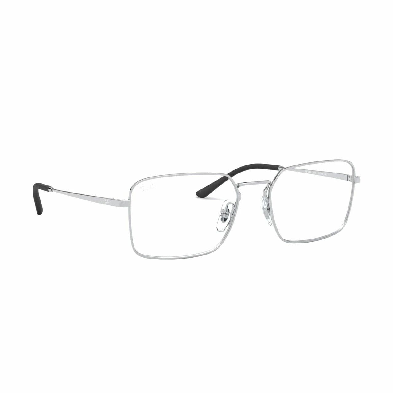 Ray-Ban RB6440-2501 Silver Square Unisex Metal Eyeglasses - 
