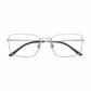 Ray-Ban RB6440-2501 Silver Square Unisex Metal Eyeglasses 8056597063760