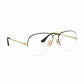 Ray-Ban RB6589-2946 Aviator Gaze Black Gold Unisex Metal Eyeglasses 8053672864137