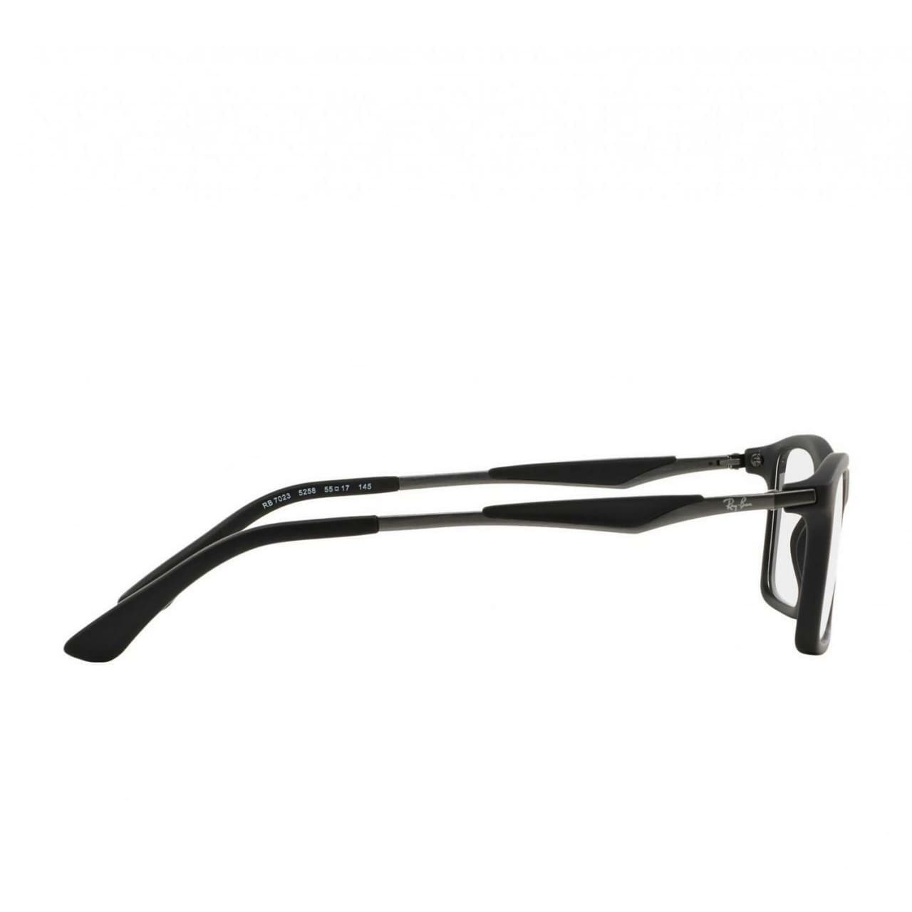 Ray-Ban RB7023-5258 Brown Gunmetal Liteforce Men's Rectangular Eyeglasses 8053672188257
