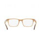 Ray-Ban RB7025 8018 Light Brown Full Rim Square Injected Eyeglasses Frames 8053672782615