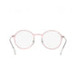 Ray-Ban RB7087 5639 Pink with Silver Full Rim LightRay Titanium Round Optical Frames 8053672603590