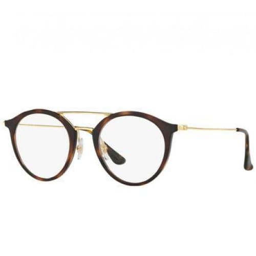Ray-Ban RB7097 2012 Tortoise with Gold Full Rim Round 
