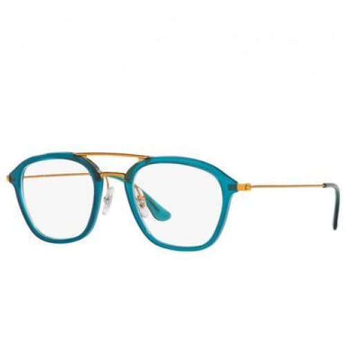 Ray-Ban RB7098 5632 Blue with Bronze Copper Full Rim Square 