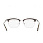 Ray-Ban RB7112-5685 Brown Gunmetal Transparent Square Injected Eyeglasses 8053672667929