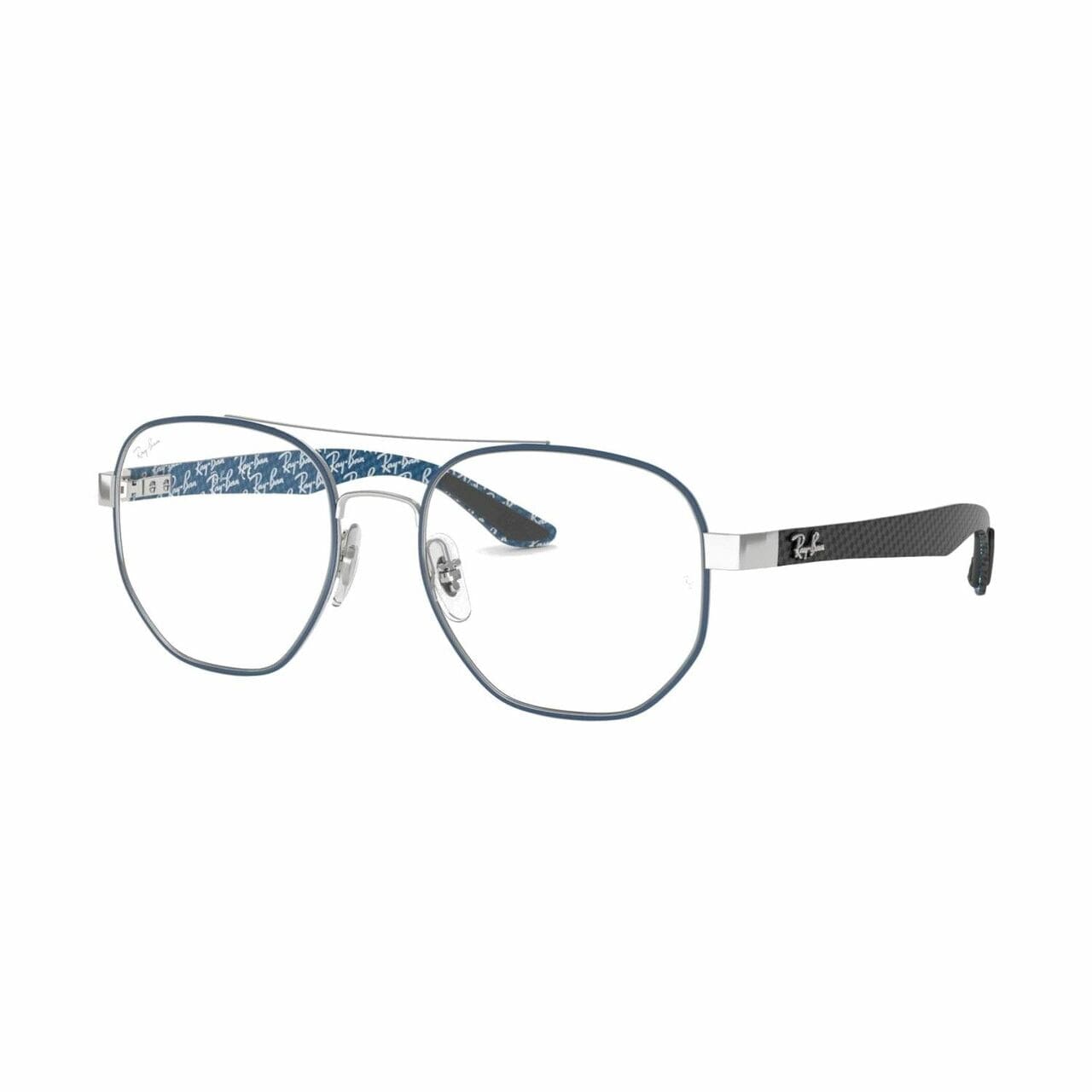 Ray-Ban RB8418-3016 Blue Black Square Unisex Metal Eyeglasses 8053672971774