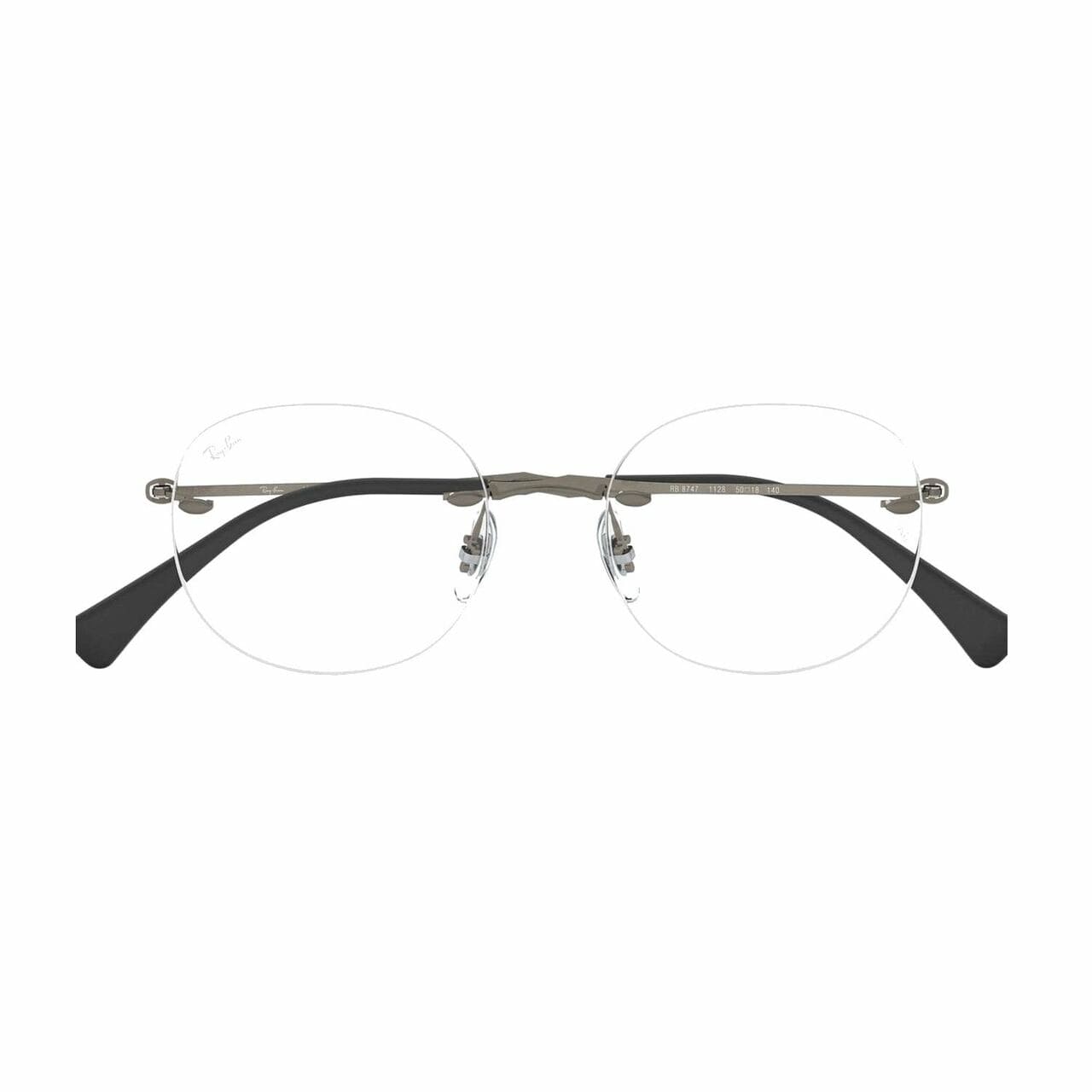 Ray-Ban RB8747-1128 Gunmetal Round Unisex Titanium Eyeglasses 8053672823691