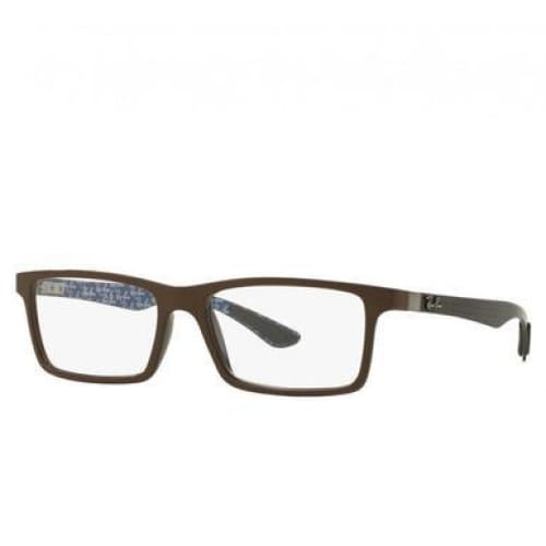 Ray-Ban RB8901-5612 Rectangle Full Rim Brown Grey Eyeglasses
