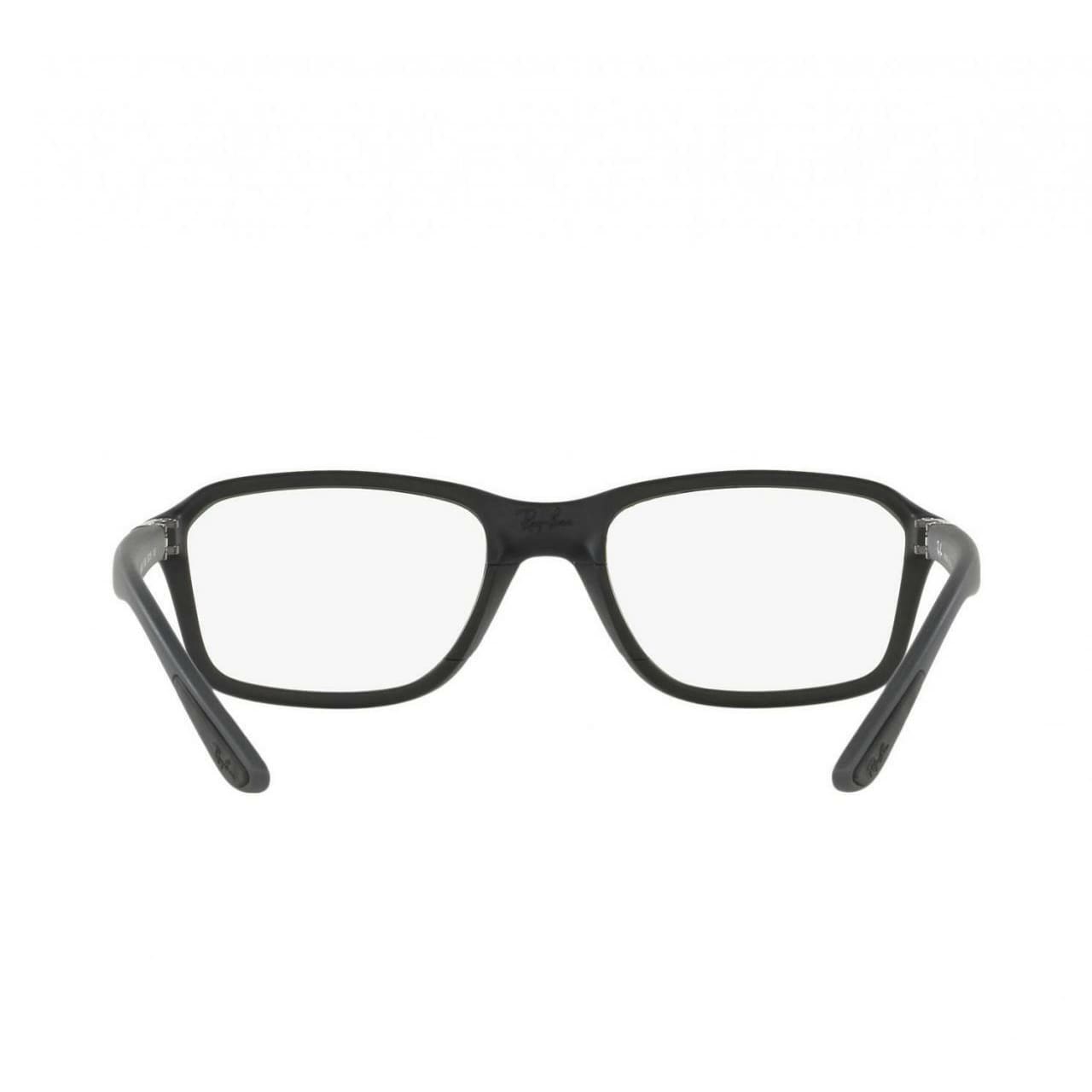 Ray-Ban RB8952 5605 Black Grey Full Rim Rectangular Nylon Eyeglasses Frames 8053672568585
