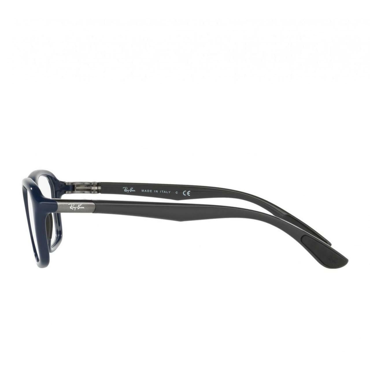 Ray-Ban RB8952 5606 Blue Grey Full Rim Rectangular Nylon Eyeglasses Frames 8053672568639