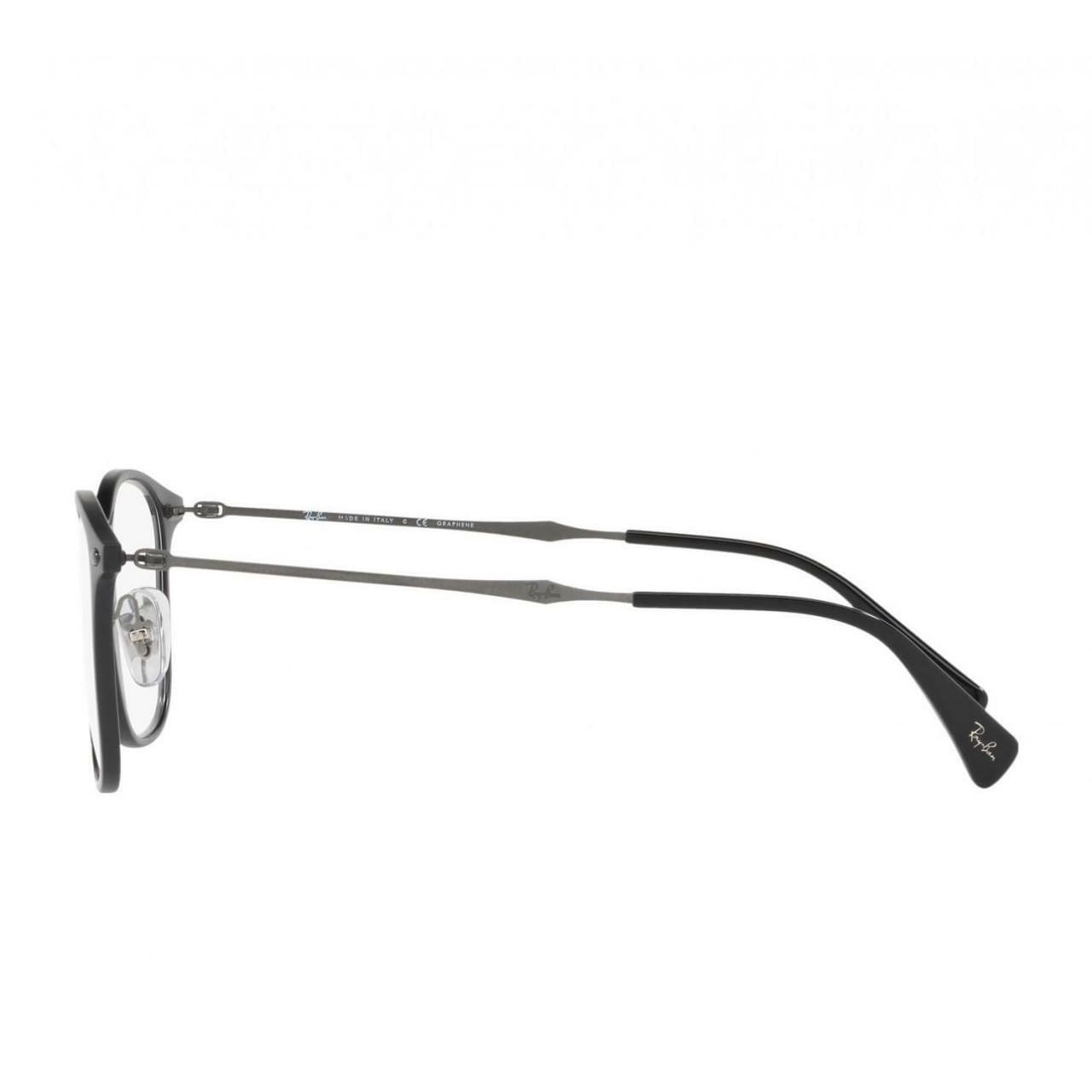 Ray-Ban RB8954-8025 Black Gunmetal Square Unisex Titanium Eyeglasses 8053672728651