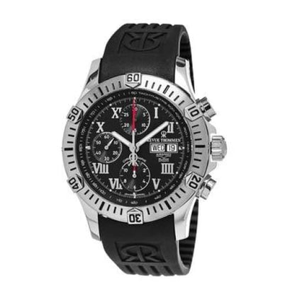 Revue Thommen 16071.6837 Airspeed XLarge Black Dial Rubber 
