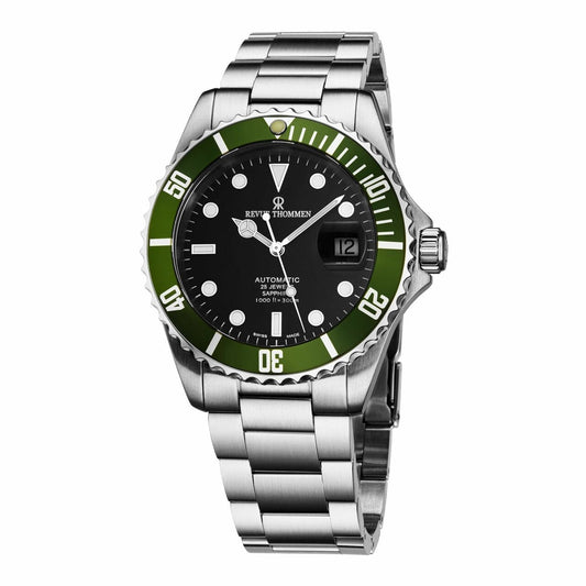Revue Thommen 17571.2134 Diver XL Black Dial Stainless Steel Men's Swiss Mechanical Watch 4250311108957