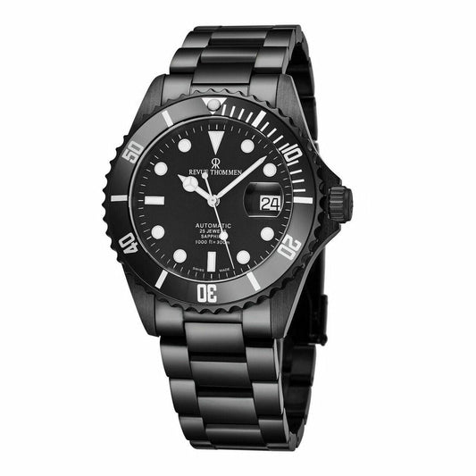 Revue Thommen 17571.2177 Diver Black Dial Stainless Steel Swiss Automatic Watch