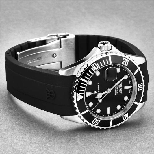 Revue Thommen 17571.2837 Men’s ’Diver’ Black Dial Rubber 