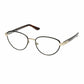 Salvatore Ferragamo SF2145-706 Shiny Amber Gold Brown Oval Women's Eyeglasses 886895230988