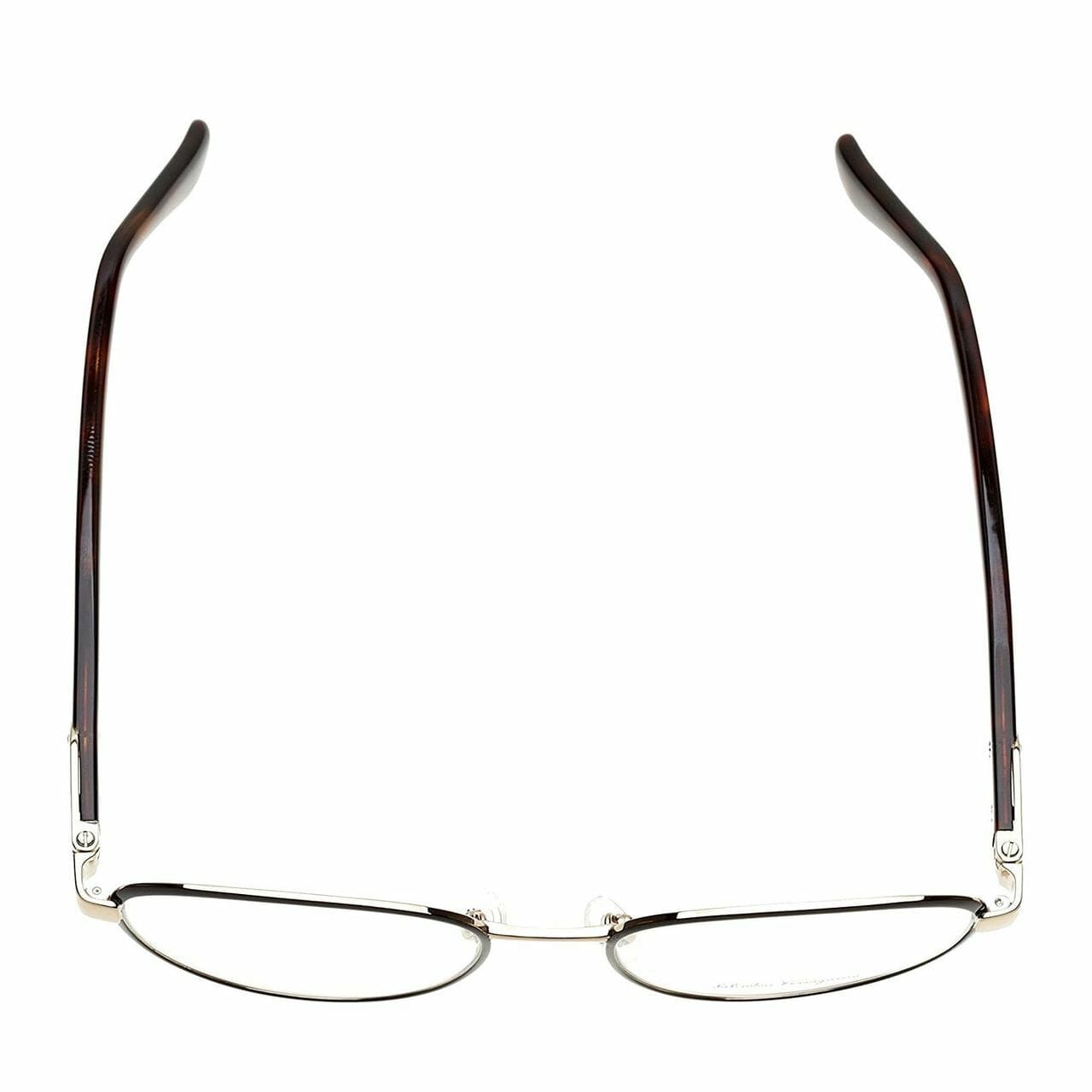 Salvatore Ferragamo SF2145-706 Shiny Amber Gold Brown Oval Women's Eyeglasses 886895230988