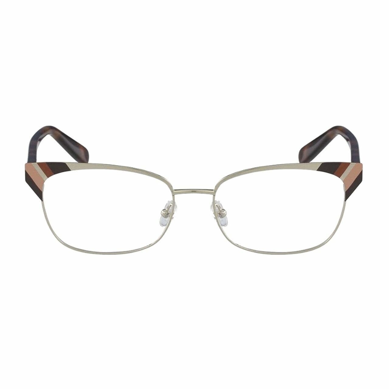 Salvatore Ferragamo SF2160-723 Gold Tortoise Square Women's Metal Eyeglasses 886895321846